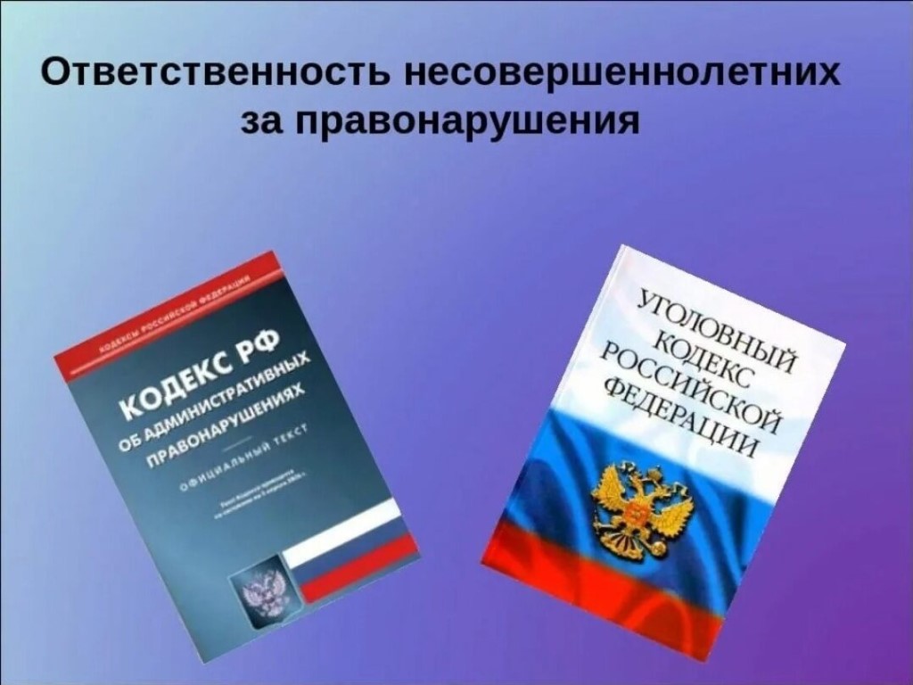 Административная ответственность несовершеннолетних.